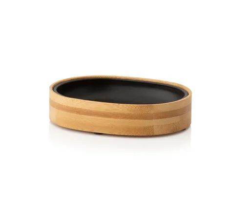 Suporte para Sabonetes em Bambu com Interior Preto – Andrea House