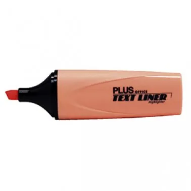 Marcador Fluorescente Text Liner Ponta Biselada Laranja Pastel – Plus