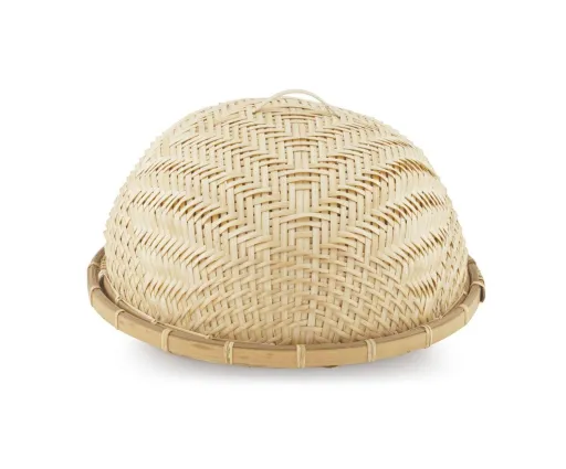 Cobertura para Pão em Bambu Ø40x16 cm – Design Natural e Funcional