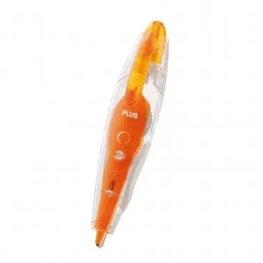 Fita Corretora PLUS Estilo Caneta Laranja