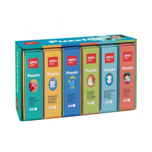 Expositor Puzzles Azul 6 u. (24 Peças)