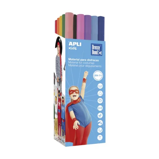 Expositor com 29 Bobinas Dressy Bond Multicoloridas 0,8 x 3 m – Apli
