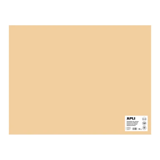 Cartão Salmão 50x65 cm 170g - 25 Folhas - Apli
