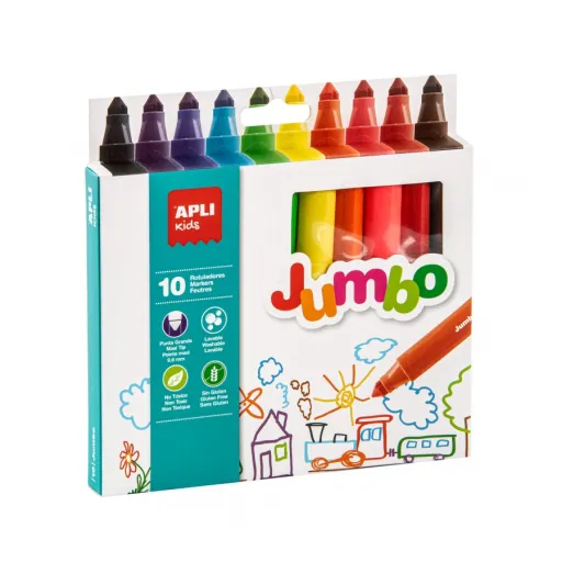 Marcadores Jumbo 10 Unidades – APLI Kids