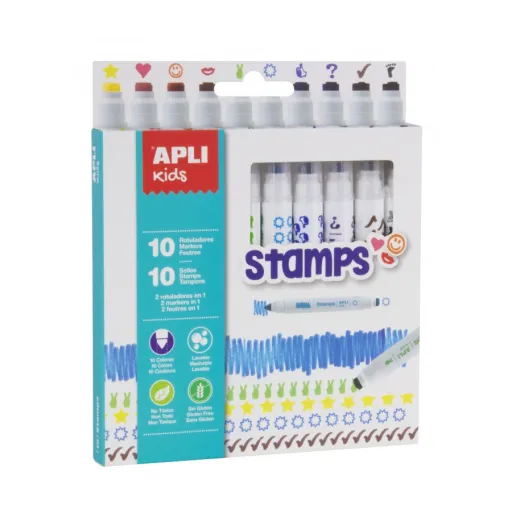 Marcadores de Carimbos 10 Unidades – APLI Kids