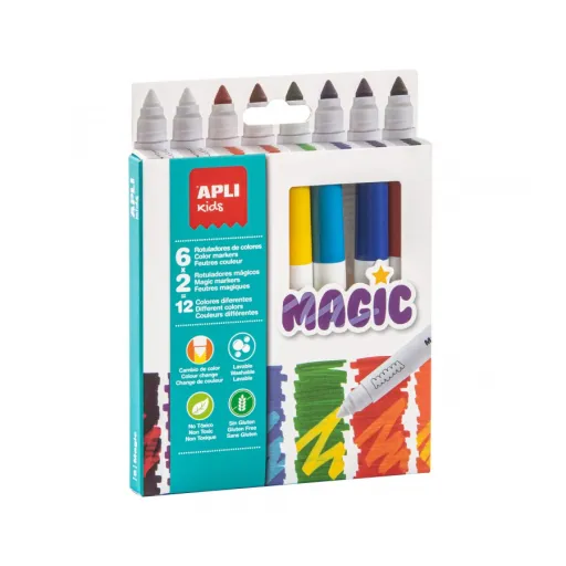 Marcadores Mágicos 8 Unidades – APLI Kids