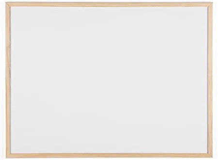 Quadro Branco Não Magnético com Moldura de Madeira 600x800 mm
