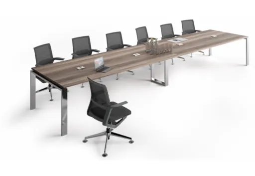 Mesa de Reunião Level Inox 3200x1200x740mm - Concepto Free