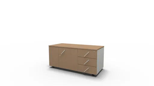 Armário Caddi com 2 Portas e 3 Gavetas 1212x550x545 mm – Better