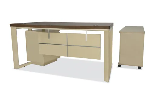 Secretária de Escritório Ancara 1800x800 mm com Armário - Riva