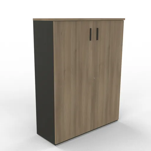 Armário Kclose 790x800x440 mm em Melamina Preto e Carvalho - Kclose