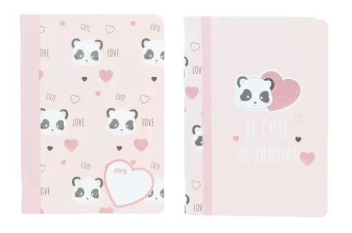 Caderno Agrafado A4 Quadriculado 48Fls 90GR B'LOG Cute Panda – Ancor