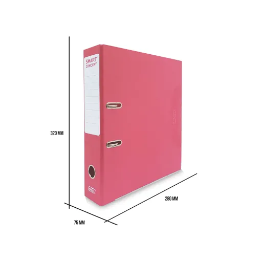 Pasta de Arquivo A4 Lombada Larga Rosa – Smart Concept Firmo