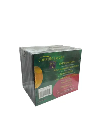 Caixa CD Preto Jewel Cases Compucessory