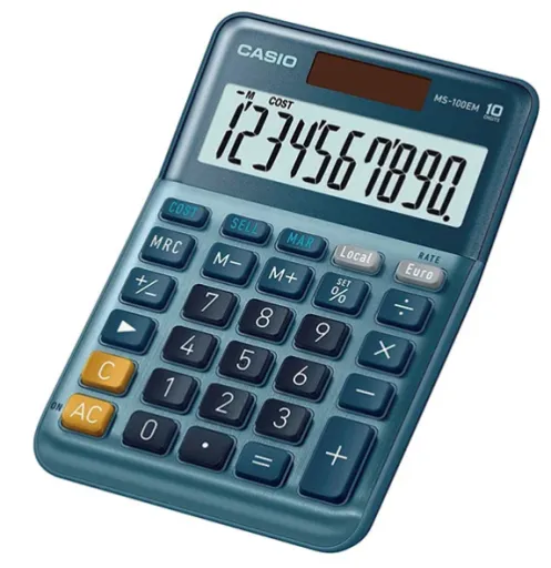 Calculadora Casio MS 100EM: Precisão ao Seu Alcance