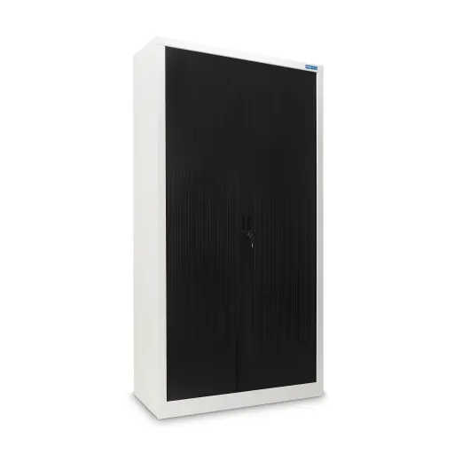 Armário de Persiana 1950x1000x420mm Branco e Preto - Ind