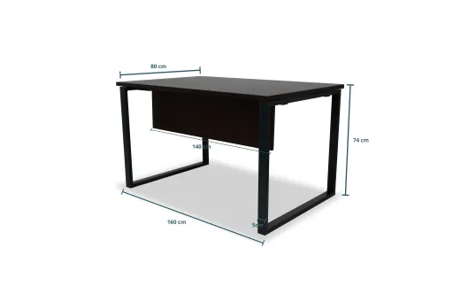 Secretárias de Escritório 1200x800x740mm Kclose Preto / Branco