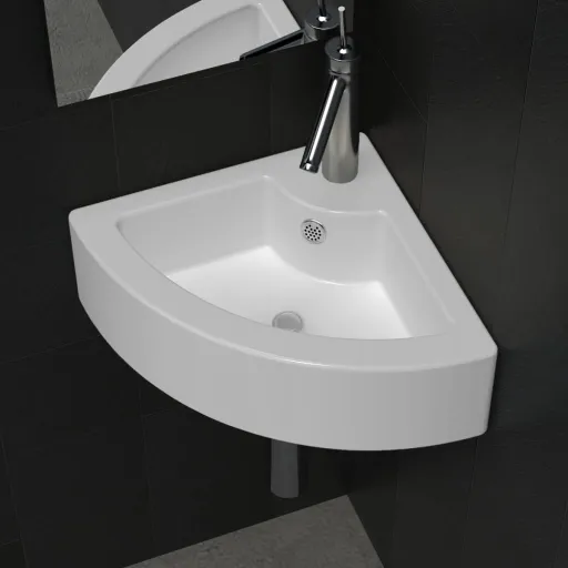 Lavatório com Extravasamento 45x32x12,5 cm Branco