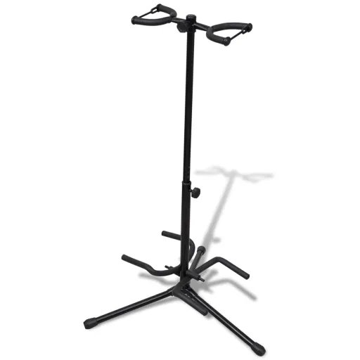 Suporte Duplo para Guitarra, Ajustável, Dobrável