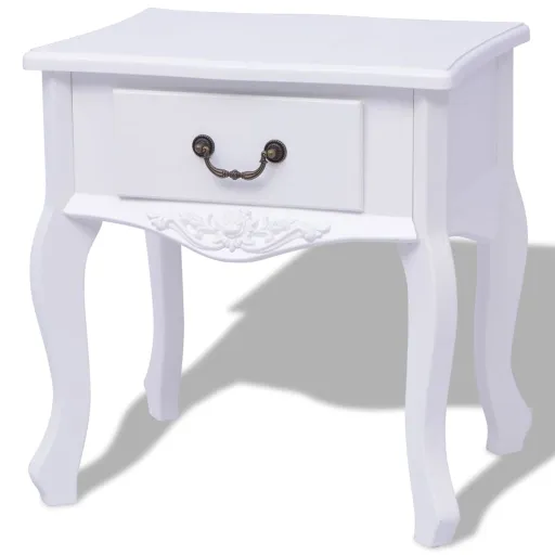 Cabeceira em Madeira, MDF, Branco