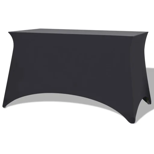 Capa Extensível para Mesa   120x60,5x74 cm Antracite (2 pcs)