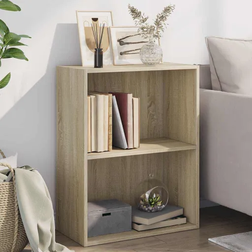 Estante com 2 Prateleiras 60x30x76,5cm Contrap. Carvalho Sonoma