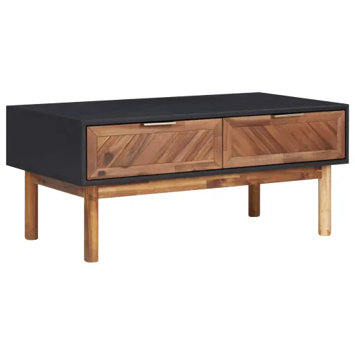 Mesa de Centro 90x50x40 cm Madeira de Acácia Maciça e MDF