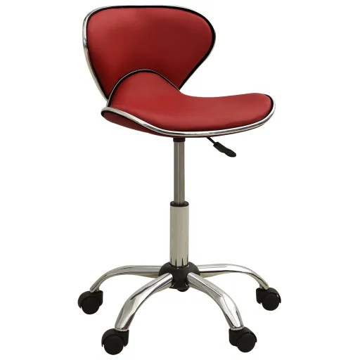 Banco de Salão/Spa Couro Artificial Vermelho Tinto