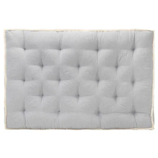 Almofadão para Sofá de Paletes 120x80x10 cm Cinzento