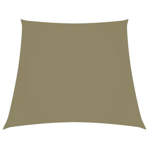 Para-Sol Estilo Vela Tecido Oxford Trapézio 2/4x3 m Bege