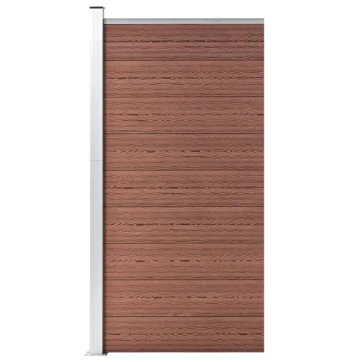 Painel de Cerca 95x186 cm WPC Castanho