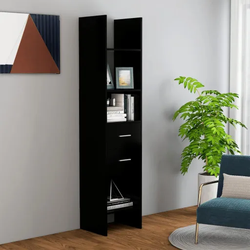 Estante 40x35x180 cm Contraplacado Preto