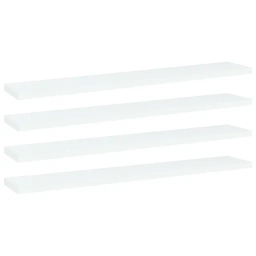 Prateleiras para Estante   Derivados de Madeira Branco (4 pcs)