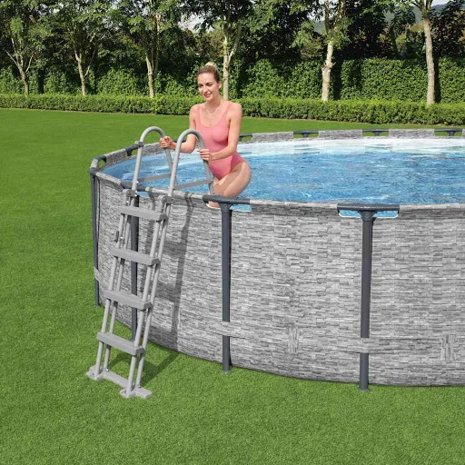 Bestway Escada de Segurança Flowclear com 4 Degraus 122 cm