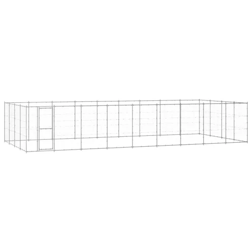 Canil de Exterior 43,56 m² Aço Galvanizado