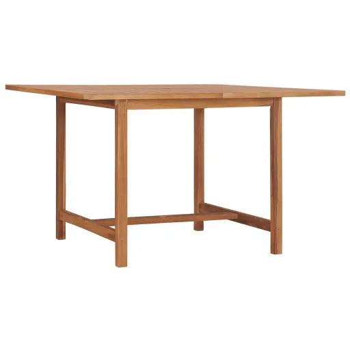 Mesa de Jantar p/ Jardim 110x110x75 cm Madeira de Teca Maciça