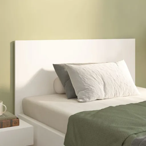 Cabeceira de Cama 120x1,5x80 cm Derivados de Madeira Branco