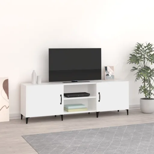 Móvel para TV 150x30x50 cm Derivados de Madeira Branco