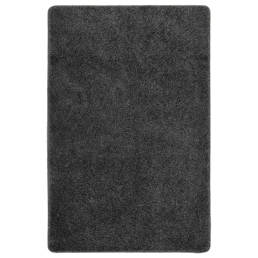 Tapete Shaggy 200x290 cm Antiderrapante Cinzento-Escuro
