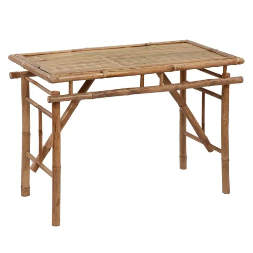 Mesa de Jardim Dobrável 115x50x75 cm Bambu