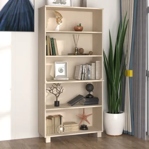 Aparador Alto HAMAR Pinho Maciço Castanho-Mel