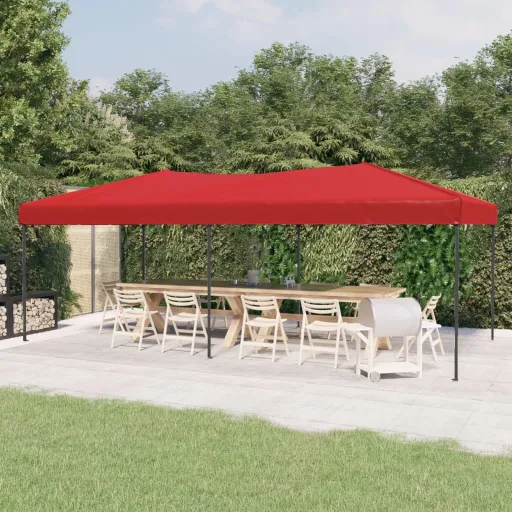 Tenda para Festas Dobrável 3x6 m Vermelho