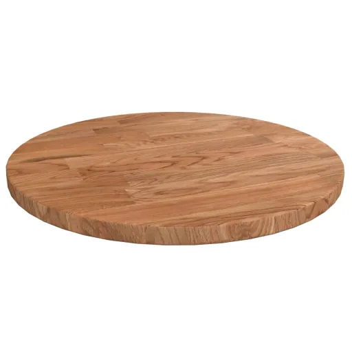 Tampo Mesa Redondo Ø30x1,5 cm Carvalho Tratado Castanho-Claro