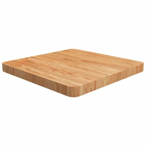 Tampo Mesa Quadrado 50x50x4 cm Carvalho Tratado Castanho-Claro