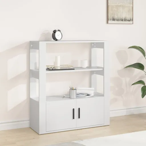 Aparador 80x30x90 cm Derivados de Madeira Branco