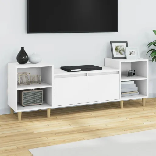 Móvel p/ TV 160x35x55 cm Derivados de Madeira Branco