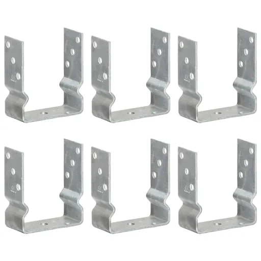 Âncoras de Vedação   12x6x15 cm Aço Galvanizado Prateado (6 pcs)