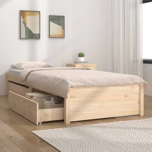 Estrutura de Cama com Gavetas 90x200 cm