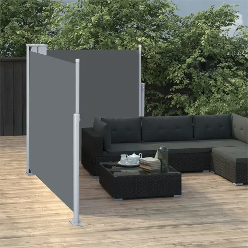 Toldo Lateral Retrátil 100x600 cm Antracite