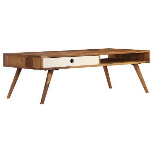 Mesa de Centro 110x50x35 cm Madeira de Acácia Maciça
